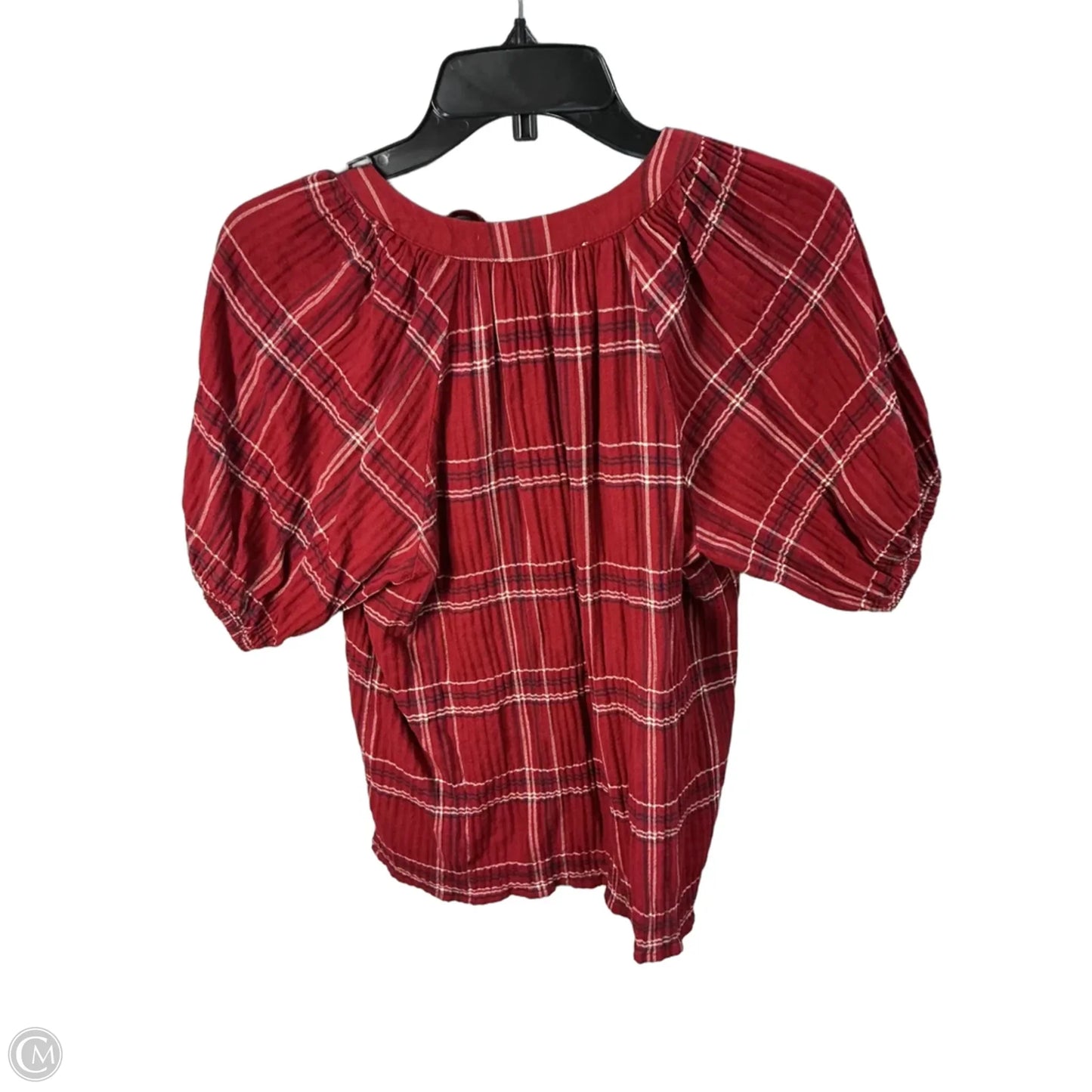 Top Short Sleeve By Loft In Red, Size: Sp