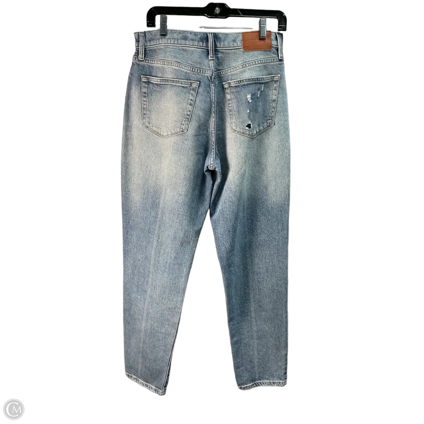 Jeans Straight By Lucky Brand In Blue Denim, Size: 8