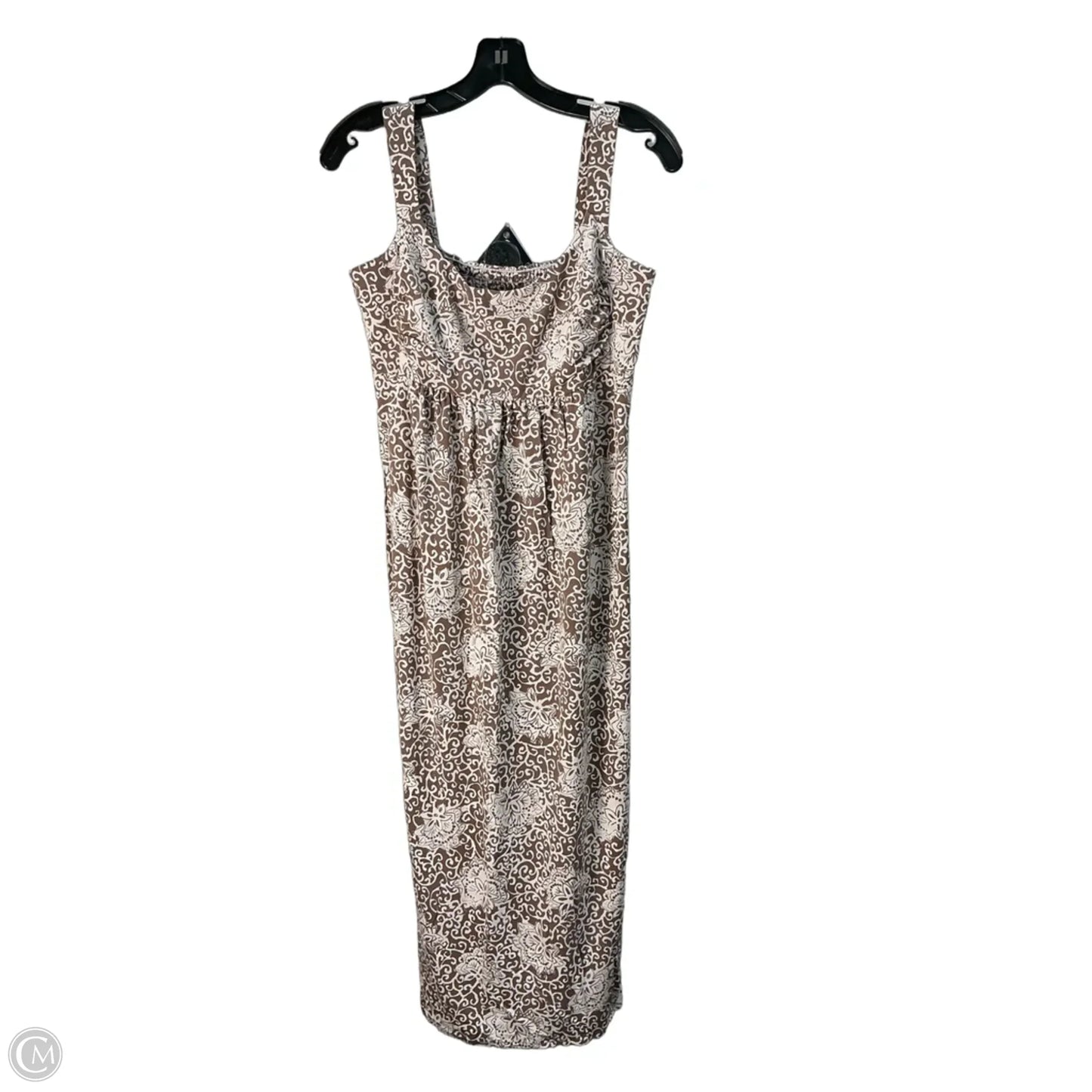 Dress Casual Maxi By Fresh Produce In Brown & White, Size: M