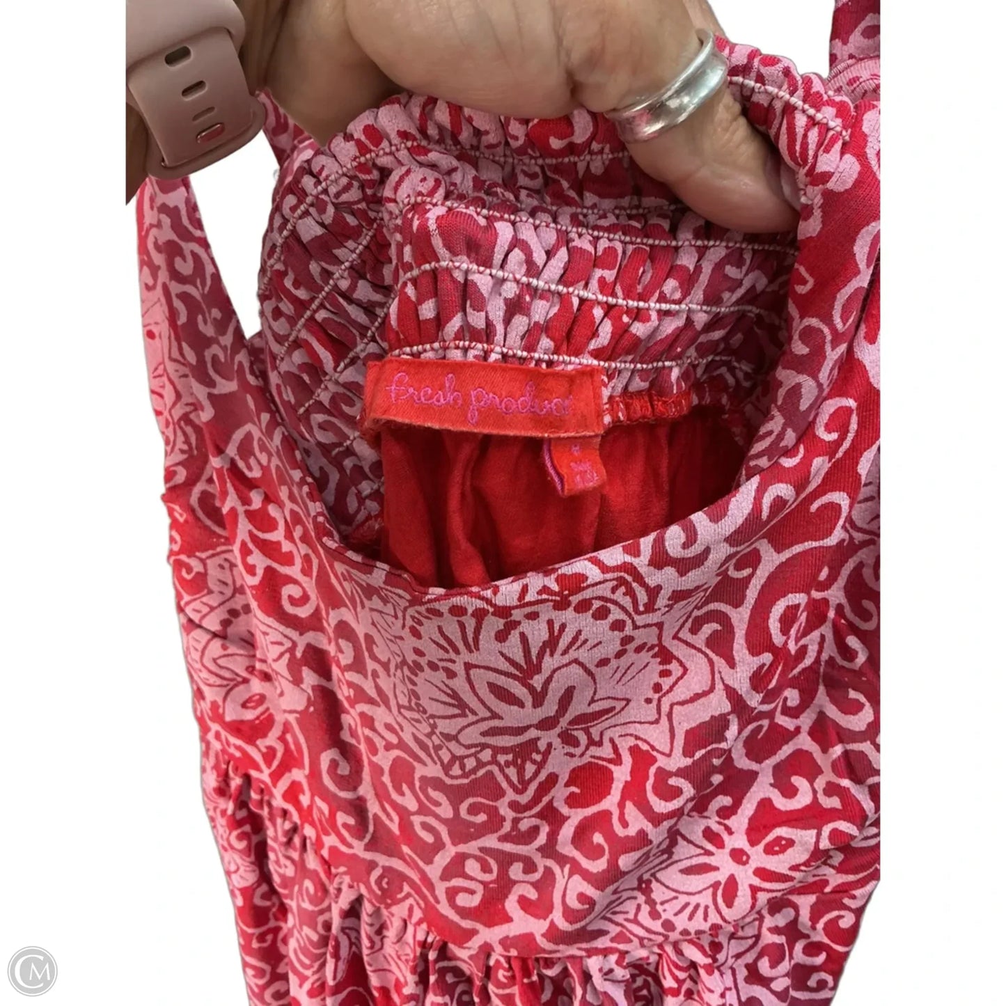 Dress Casual Maxi By Fresh Produce In Pink & Red, Size: M