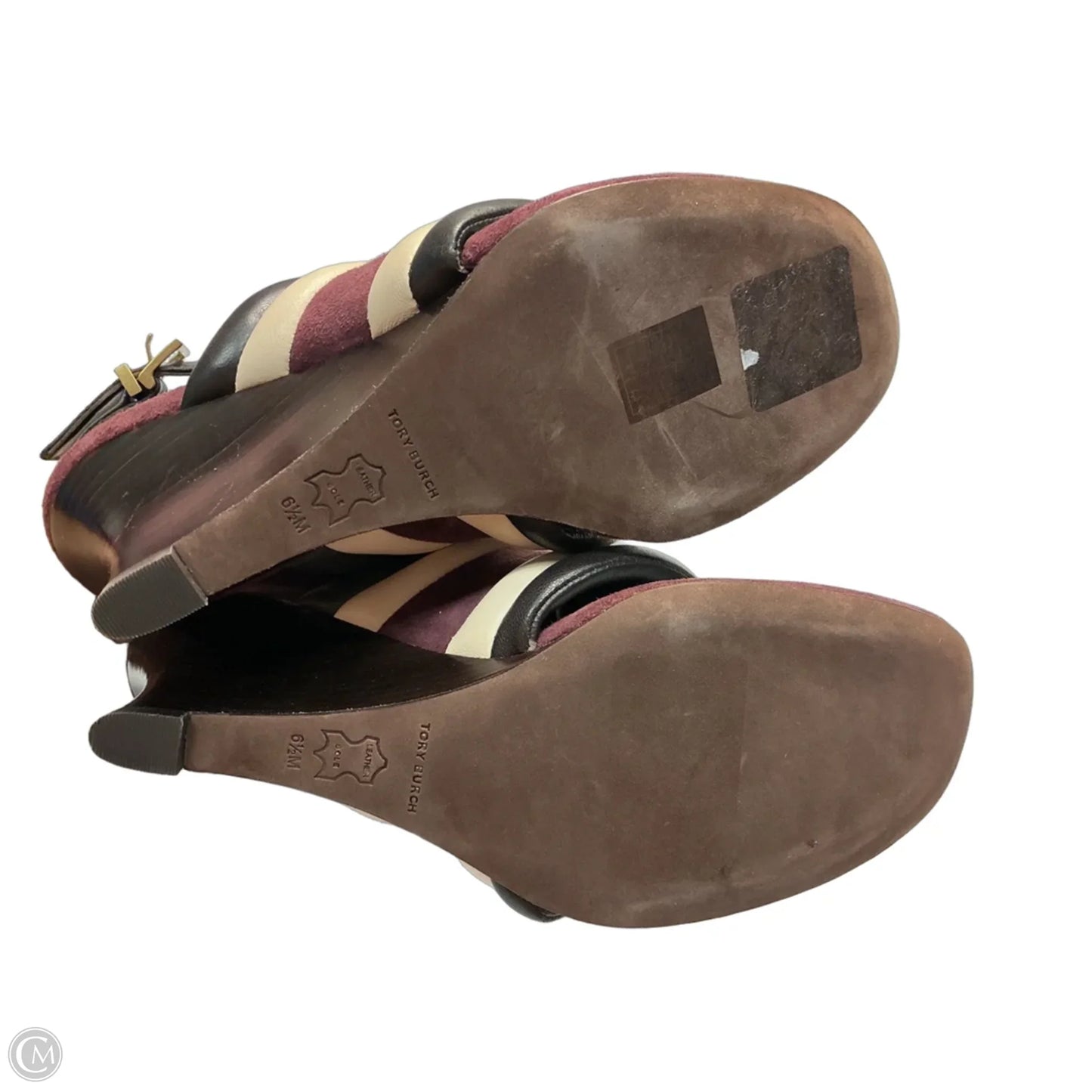 Shoes Designer By Tory Burch In Brown & Purple, Size: 6.5