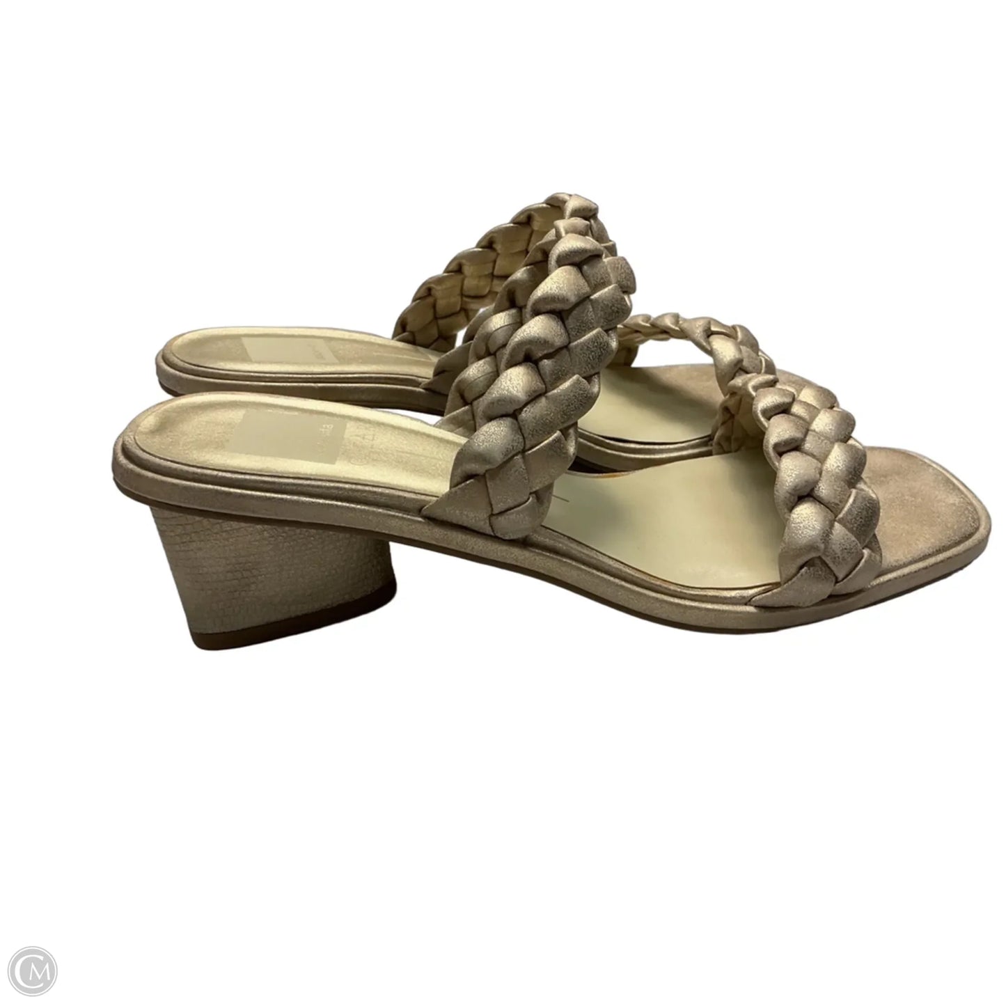 Sandals Heels Block By Dolce Vita In Gold, Size: 9