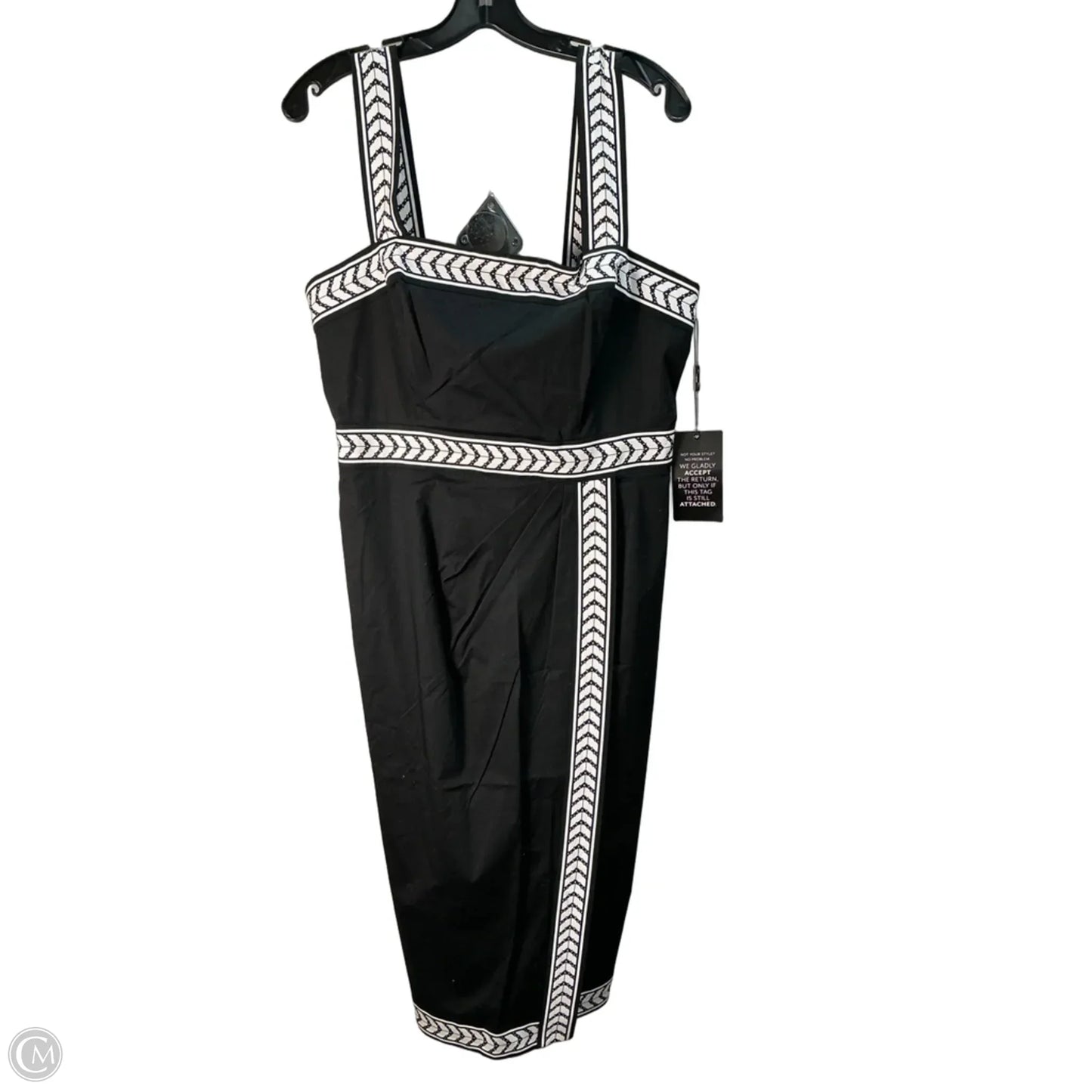 Dress Party Long By White House Black Market In Black & White, Size: L