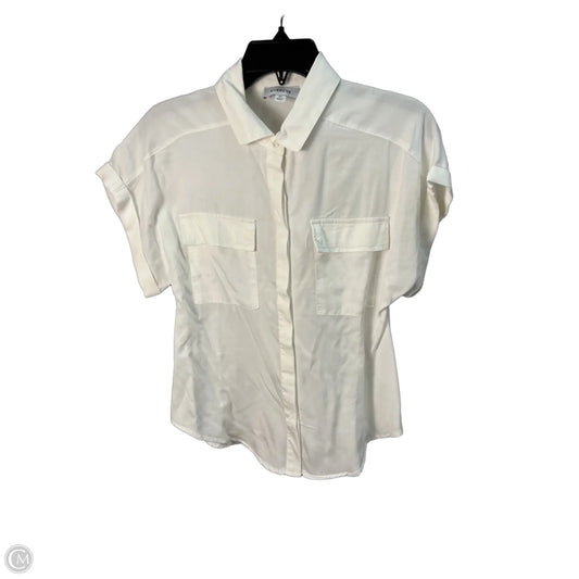 Top Short Sleeve By Evereve In White, Size: Xs