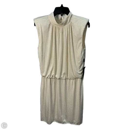 Dress Party Short By White House Black Market In Cream & Silver, Size: 8