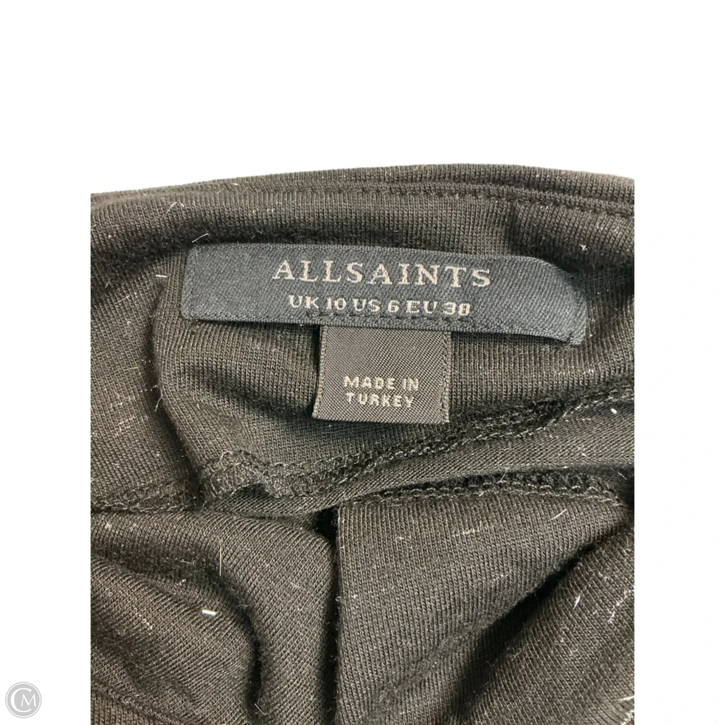 Top Long Sleeve Designer By All Saints In Black, Size: S
