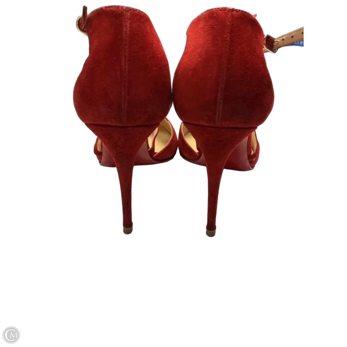 Shoes Luxury Designer By Christian Louboutin In Red, Size: 6.5
