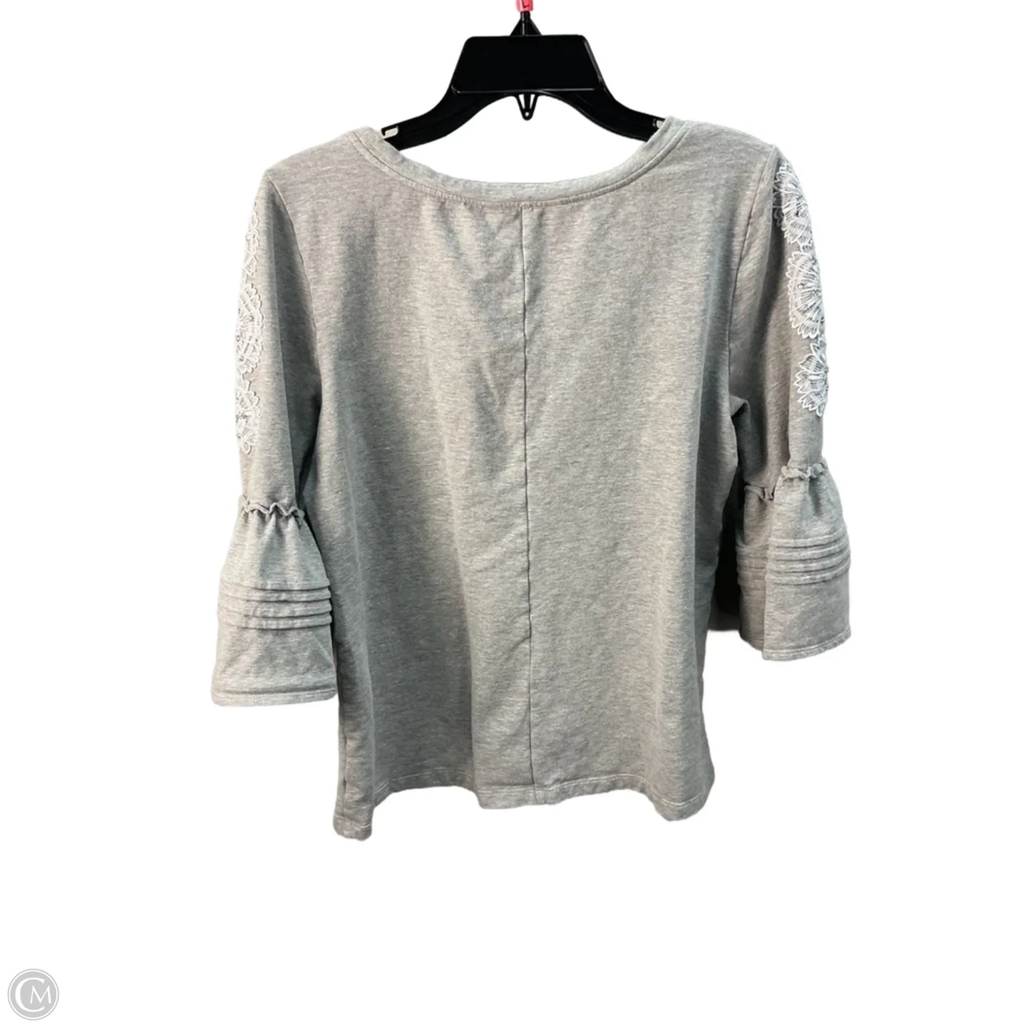 Top Long Sleeve Designer By Lilly Pulitzer In Grey, Size: L