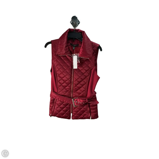 Vest Puffer & Quilted By White House Black Market In Maroon, Size: M