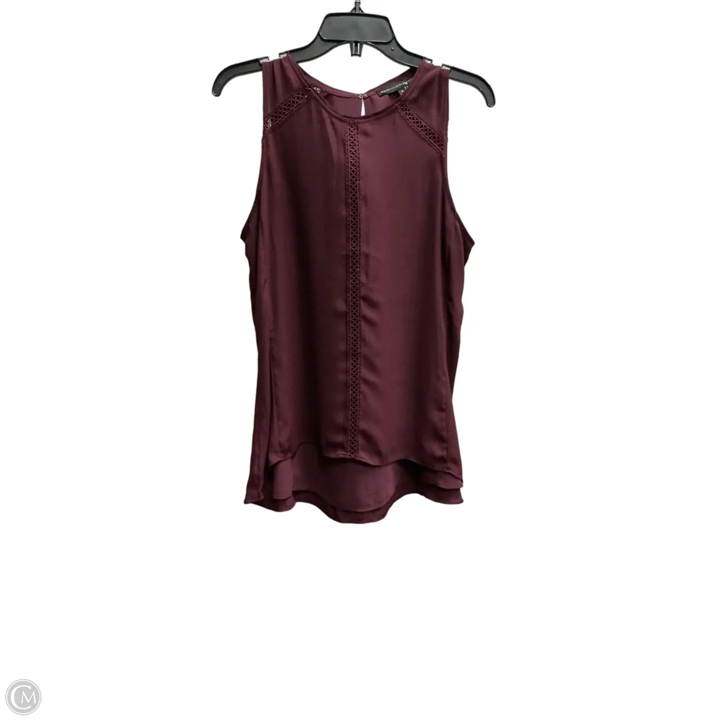 Top Sleeveless By White House Black Market In Maroon, Size: M