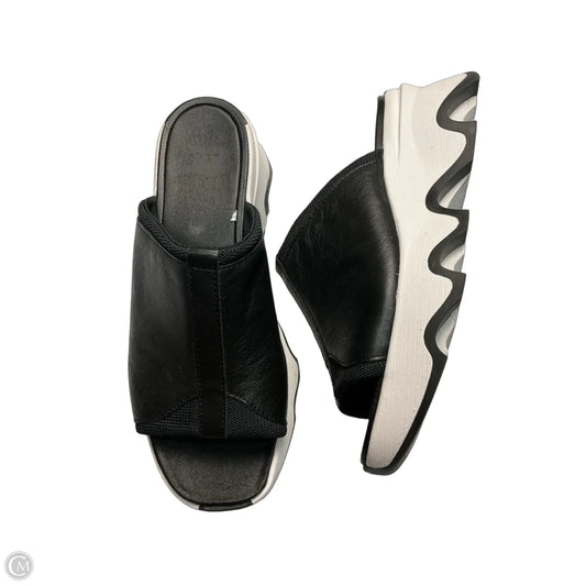 Sandals Heels Block By Sorel In Black, Size: 8.5