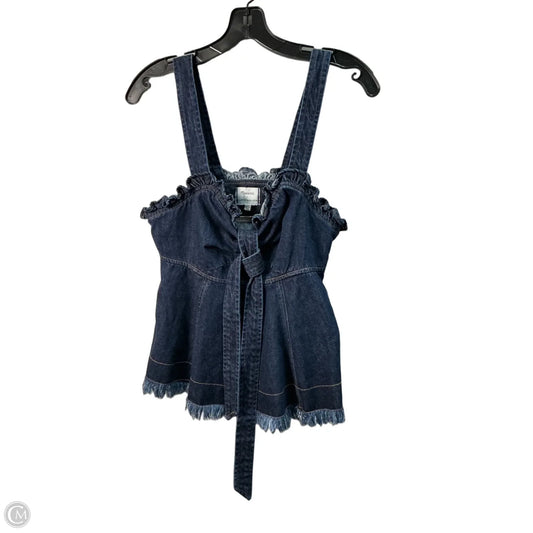 Top Sleeveless By Madewell In Blue, Size: 4