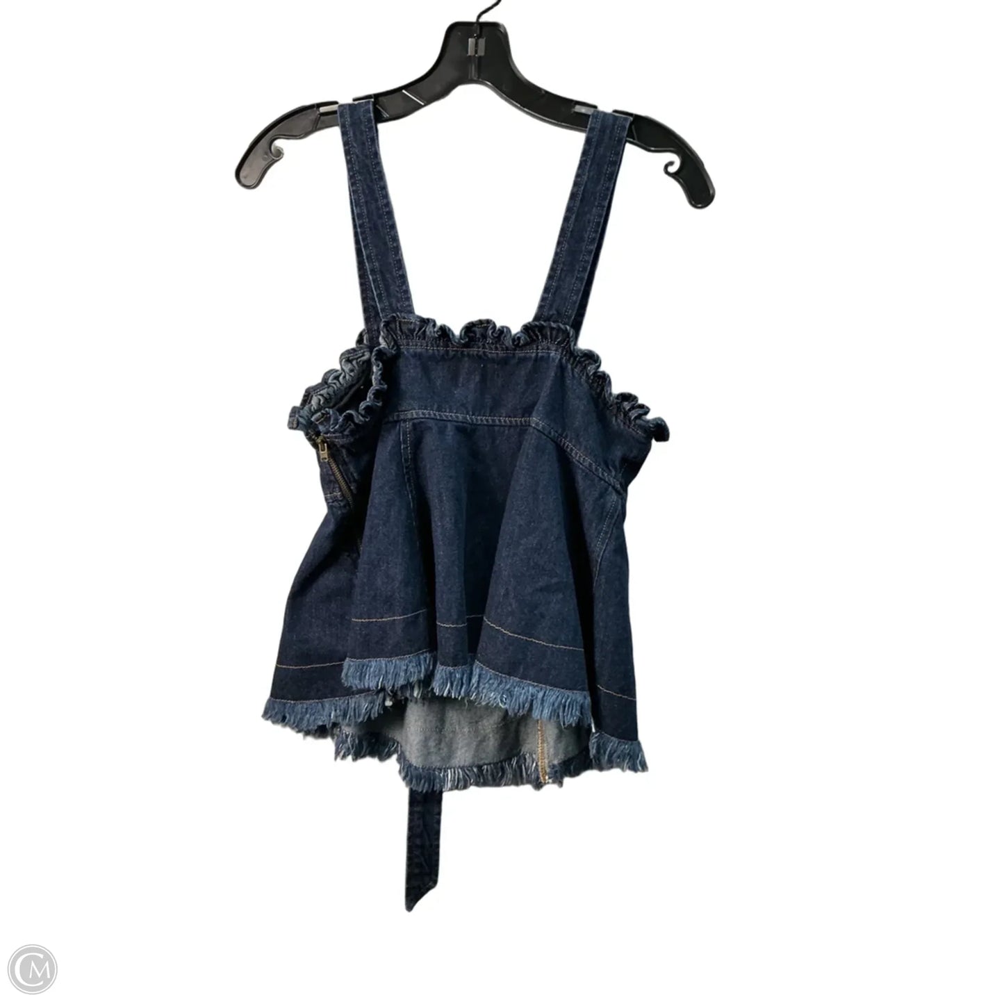 Top Sleeveless By Madewell In Blue, Size: 4