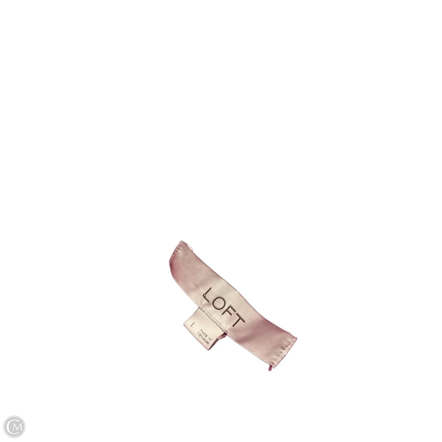 Top Sleeveless By Loft In Pink, Size: L