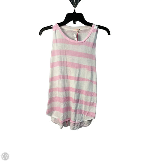Top Sleeveless Basic By Sundry In Pink & White, Size: Xs