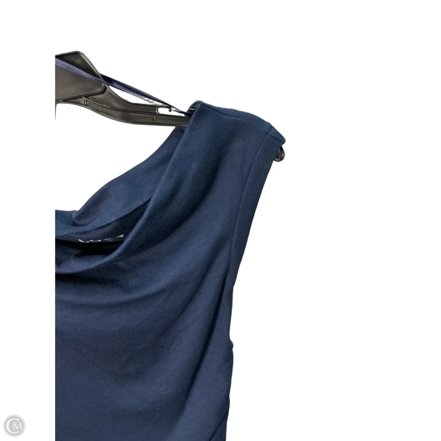 Top Short Sleeve By Loft In Navy, Size: S