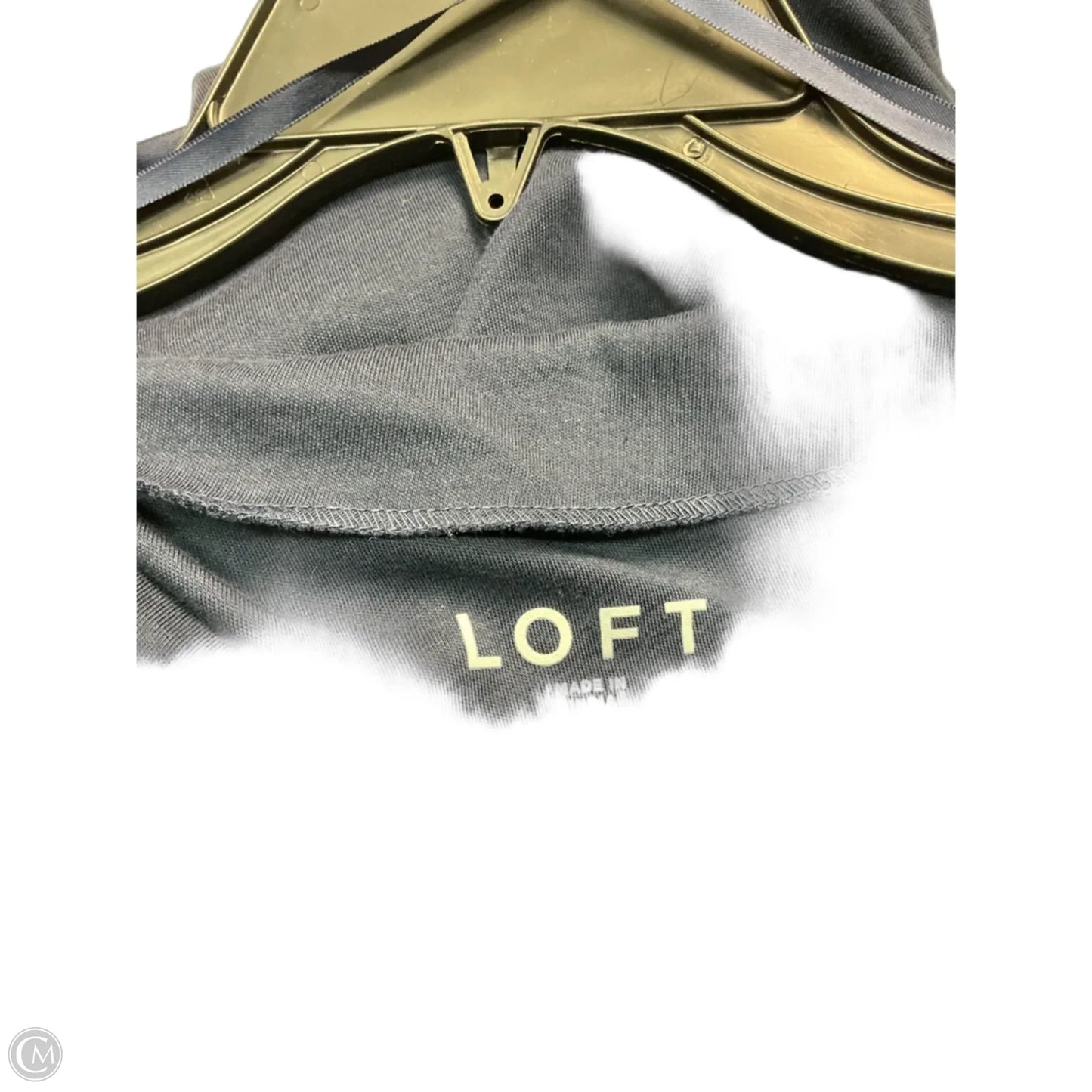 Top Short Sleeve By Loft In Navy, Size: S