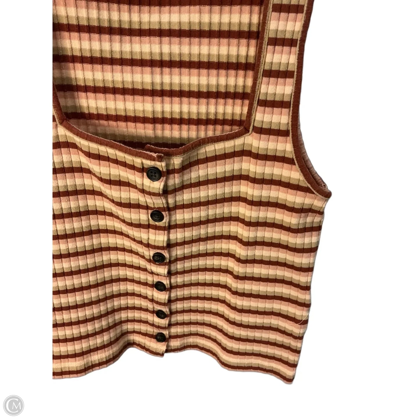 Top Sleeveless By Madewell In Orange, Size: Xs