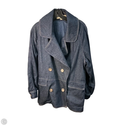 Jacket Denim By Free People In Navy, Size: M