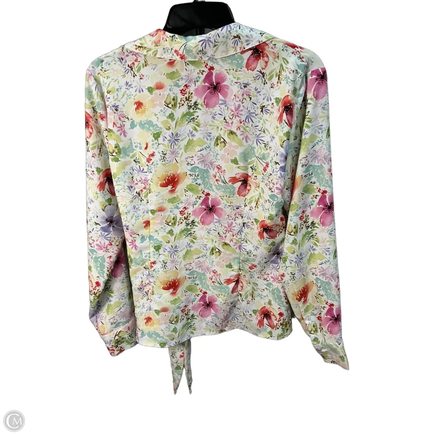 Top Long Sleeve By Rachel Zoe In Floral Print, Size: L