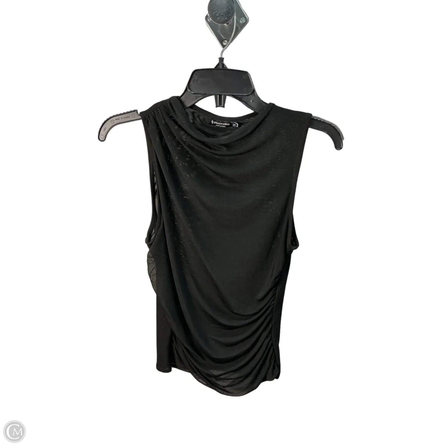 Top Sleeveless By Stradivarius In Black, Size: M