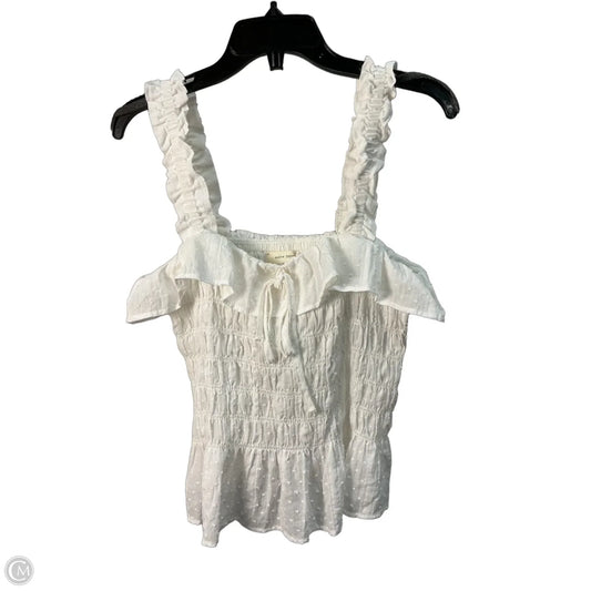Top Sleeveless By Clothes Mentor In White, Size: Xl
