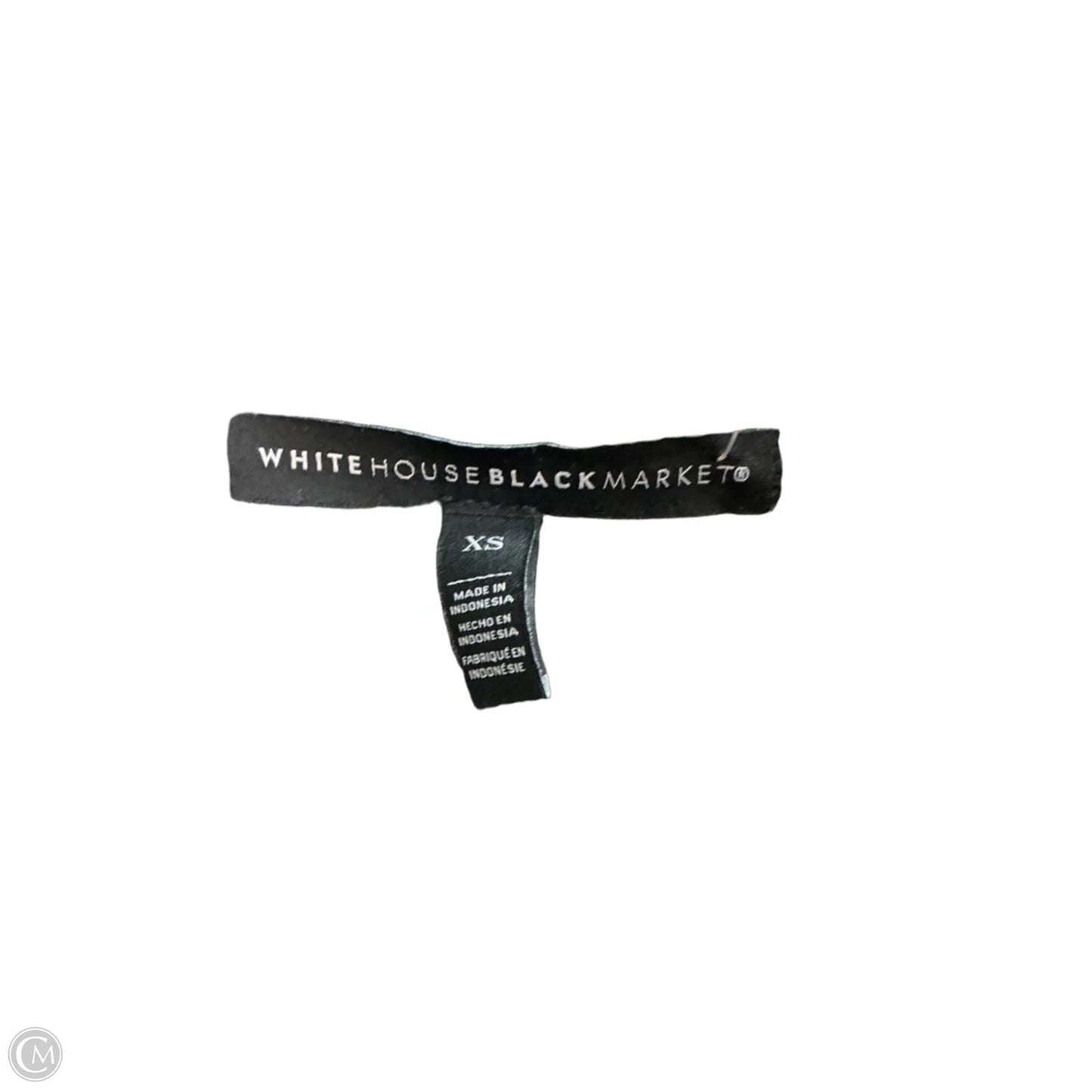 Top Short Sleeve By White House Black Market In Black, Size: Xs