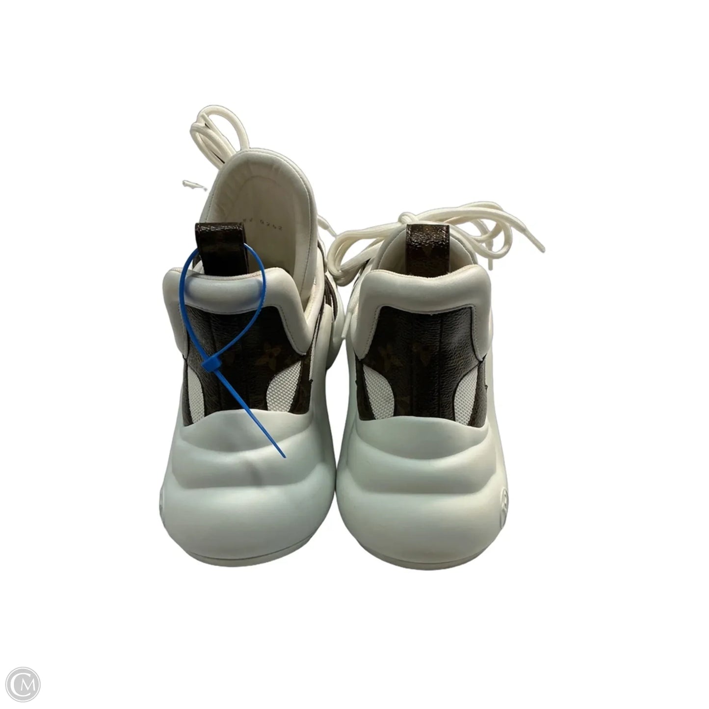 Shoes Luxury Designer By Louis Vuitton In White, Size: 9.5