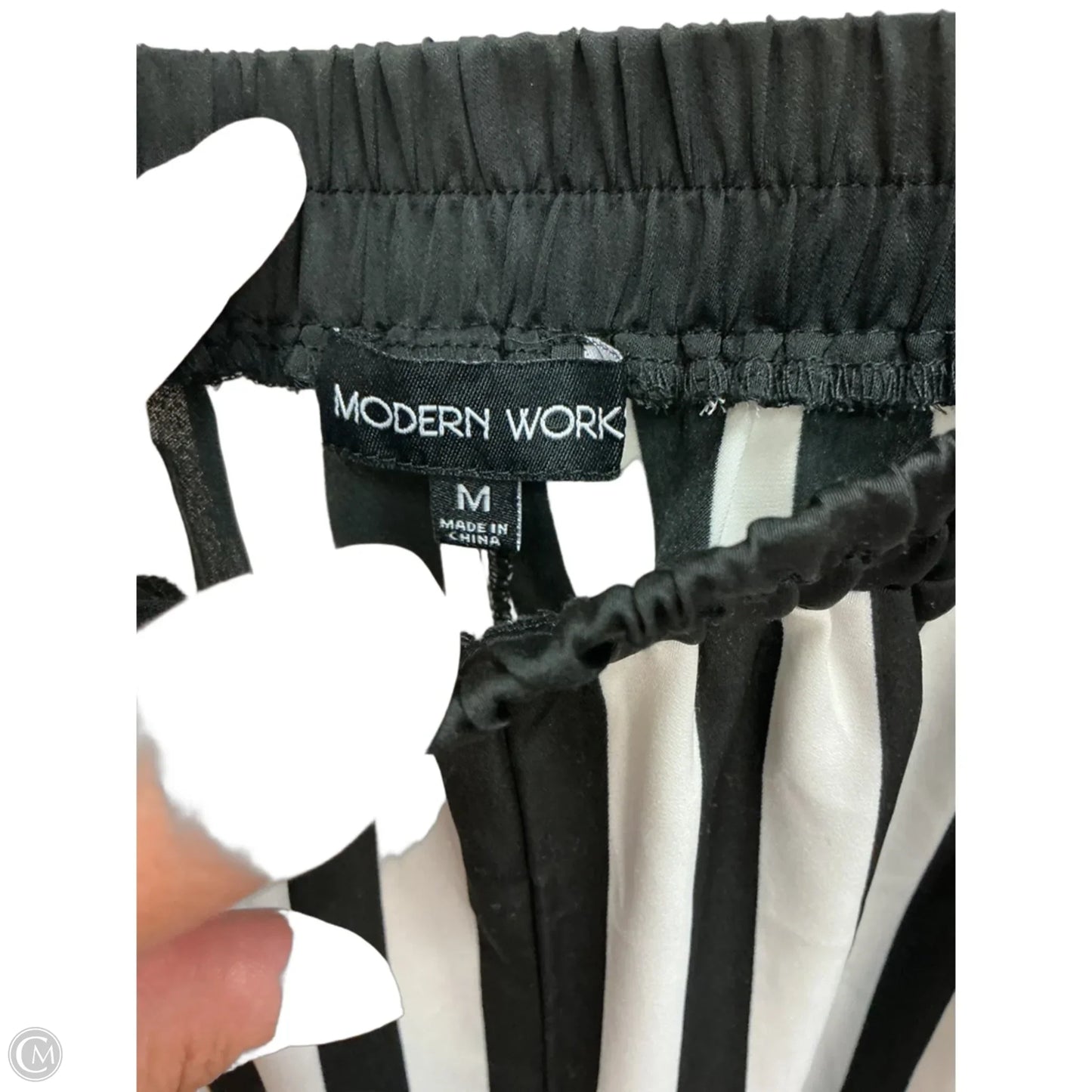 Pants  By Modern Works In Striped Pattern, Size: M
