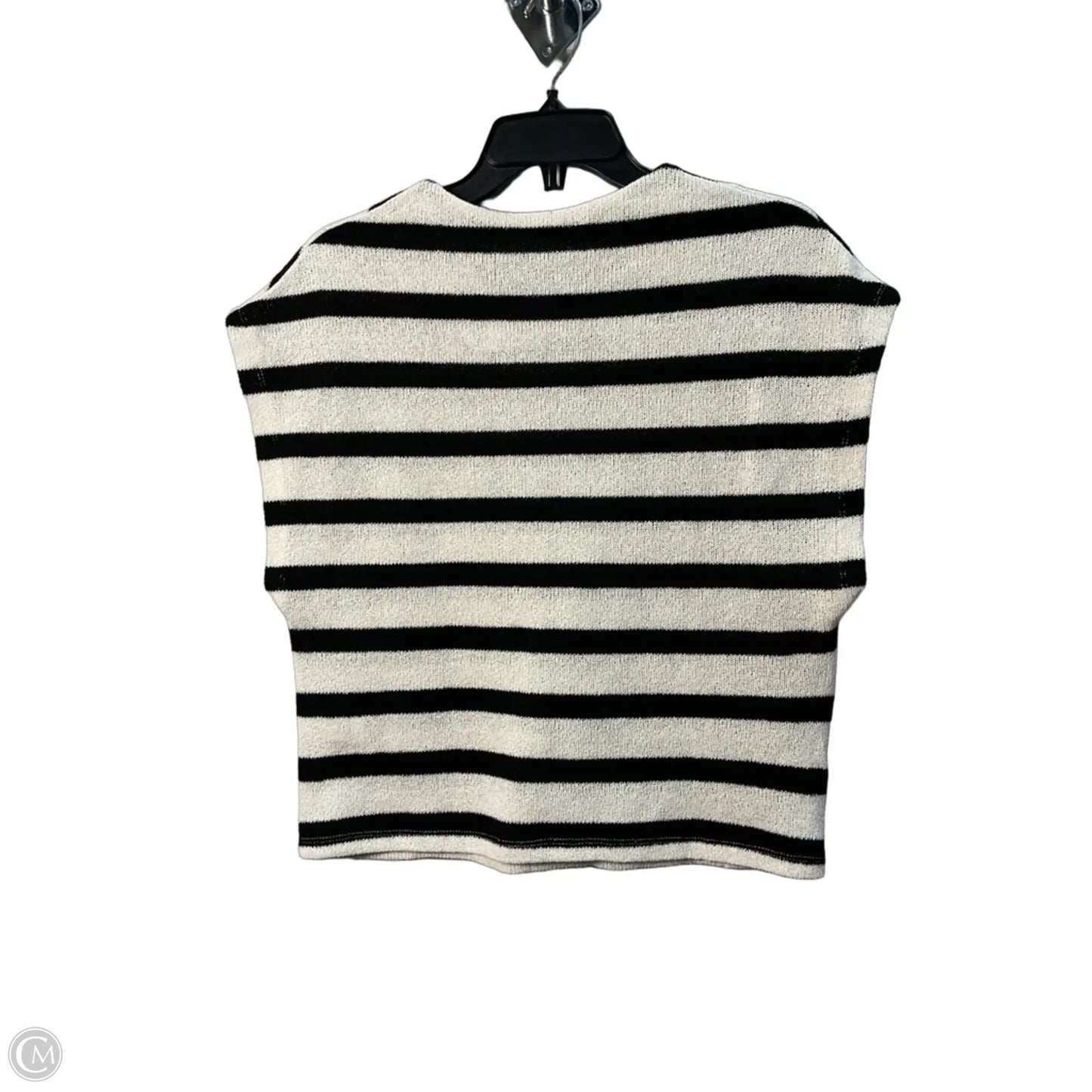 Top Sleeveless By Zara In Striped Pattern, Size: S