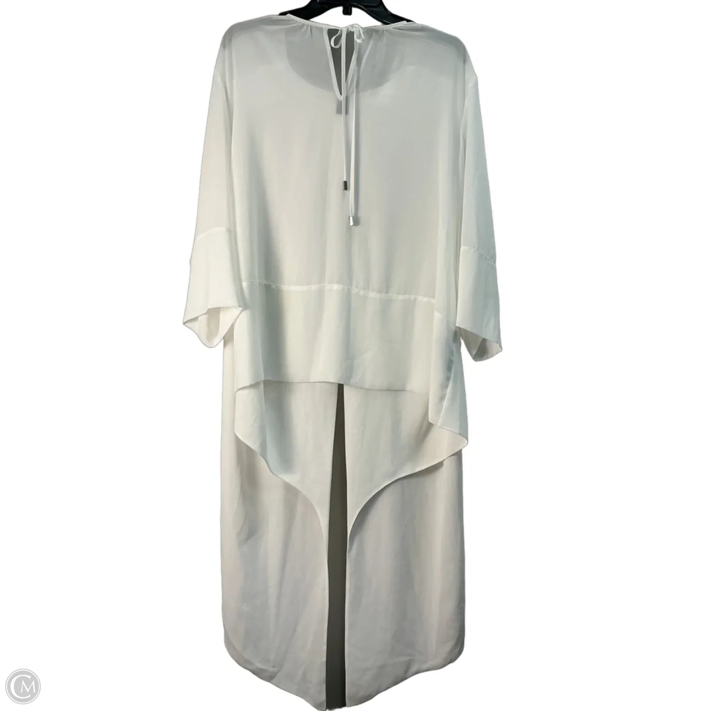 Tunic Long Sleeve By Chicos In White, Size: L