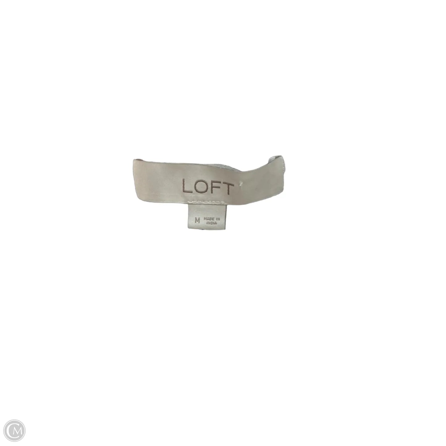Top Sleeveless By Loft In Black & White, Size: M