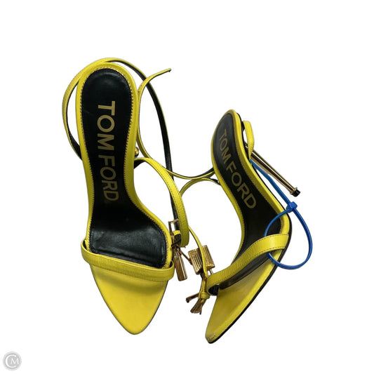 Shoes Luxury Designer By Tom Ford In Yellow, Size: 7