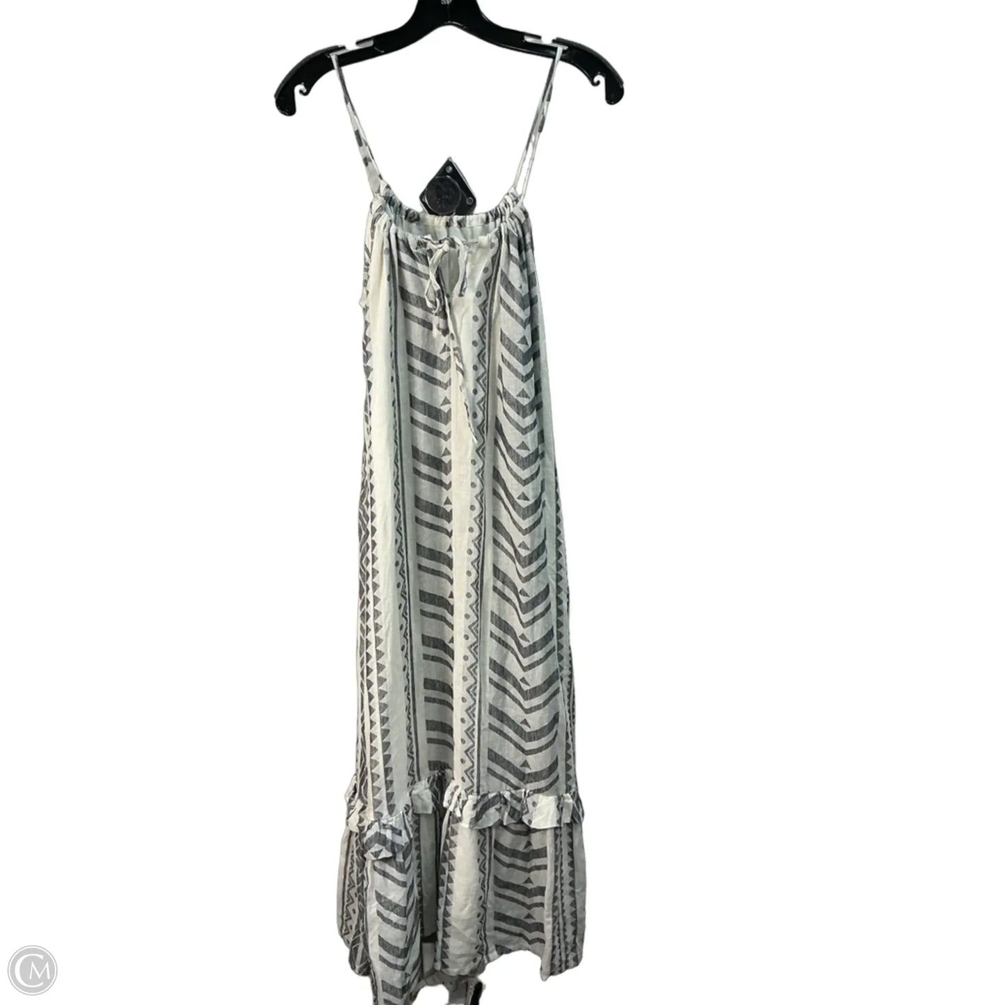 Dress Casual Midi By Marine Layer In Grey & White, Size: Xs