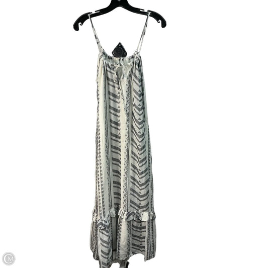 Dress Casual Midi By Marine Layer In Grey & White, Size: Xs