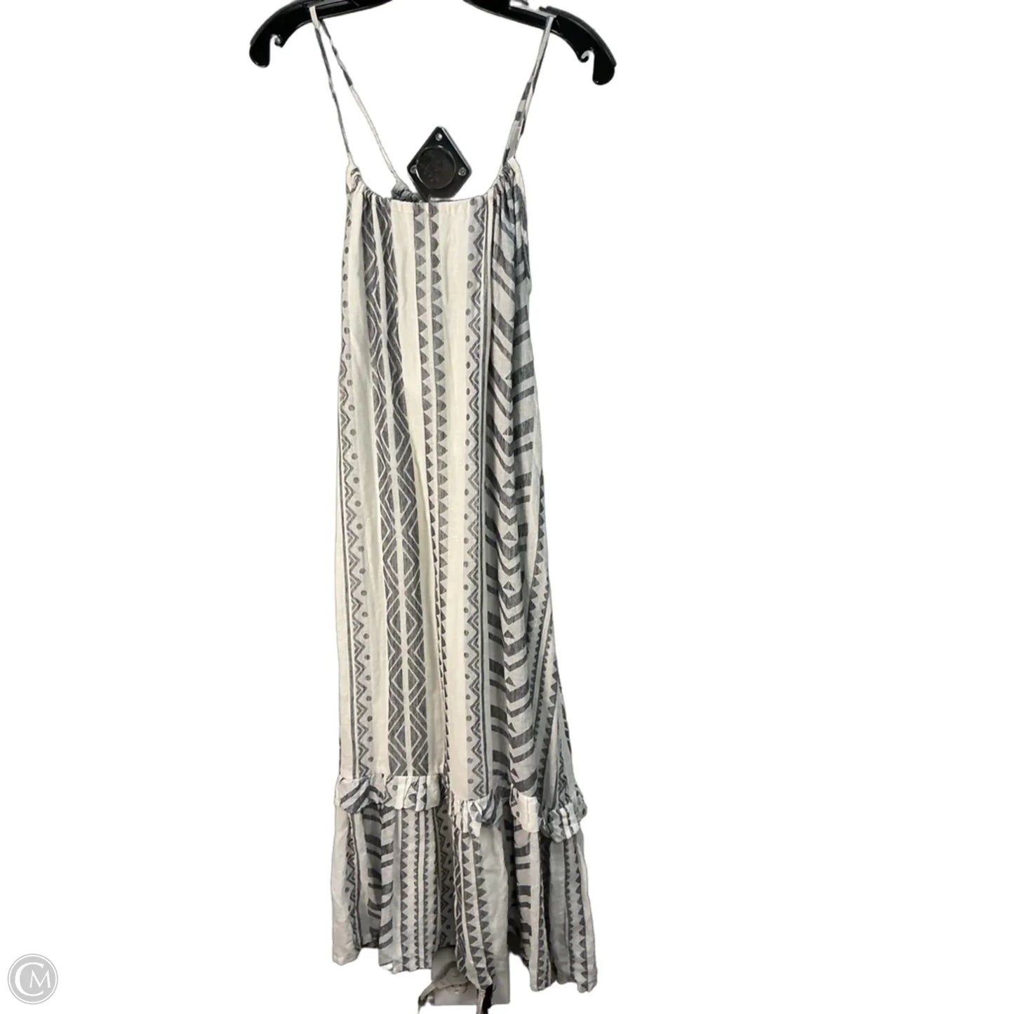 Dress Casual Midi By Marine Layer In Grey & White, Size: Xs