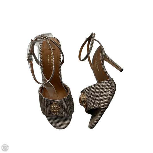Sandals Designer By Kurt Geiger In Gold, Size: 9