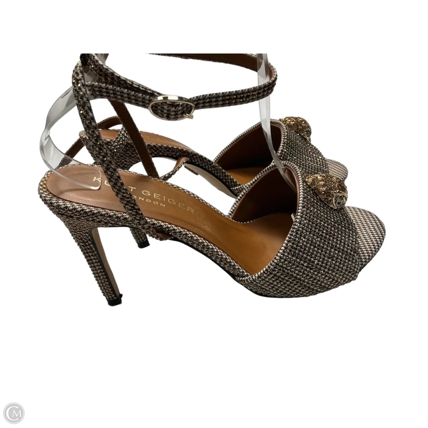 Sandals Designer By Kurt Geiger In Gold, Size: 9