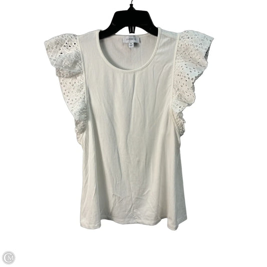 Top Sleeveless By Evereve In White, Size: Xl