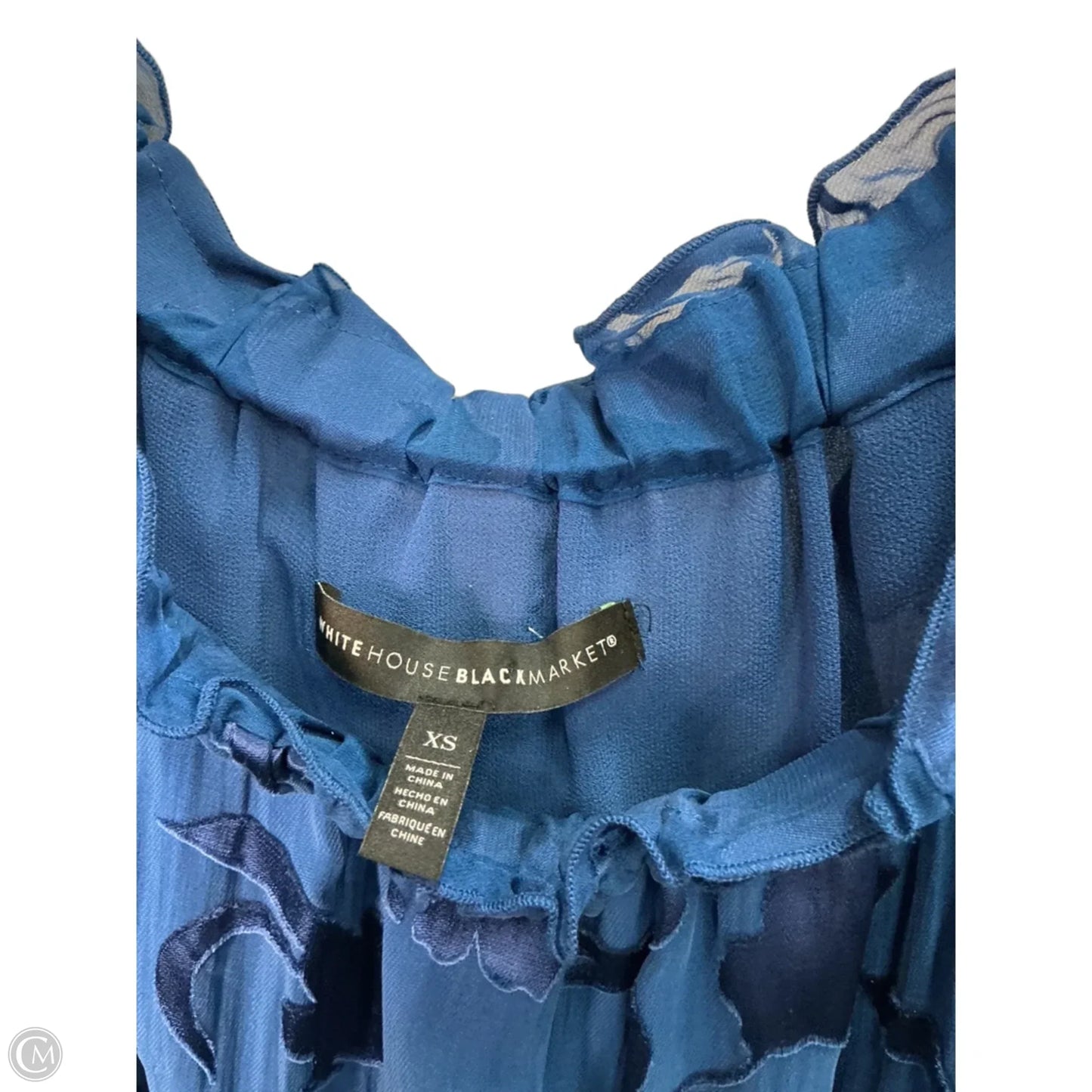 Top Long Sleeve By White House Black Market In Blue, Size: Xs