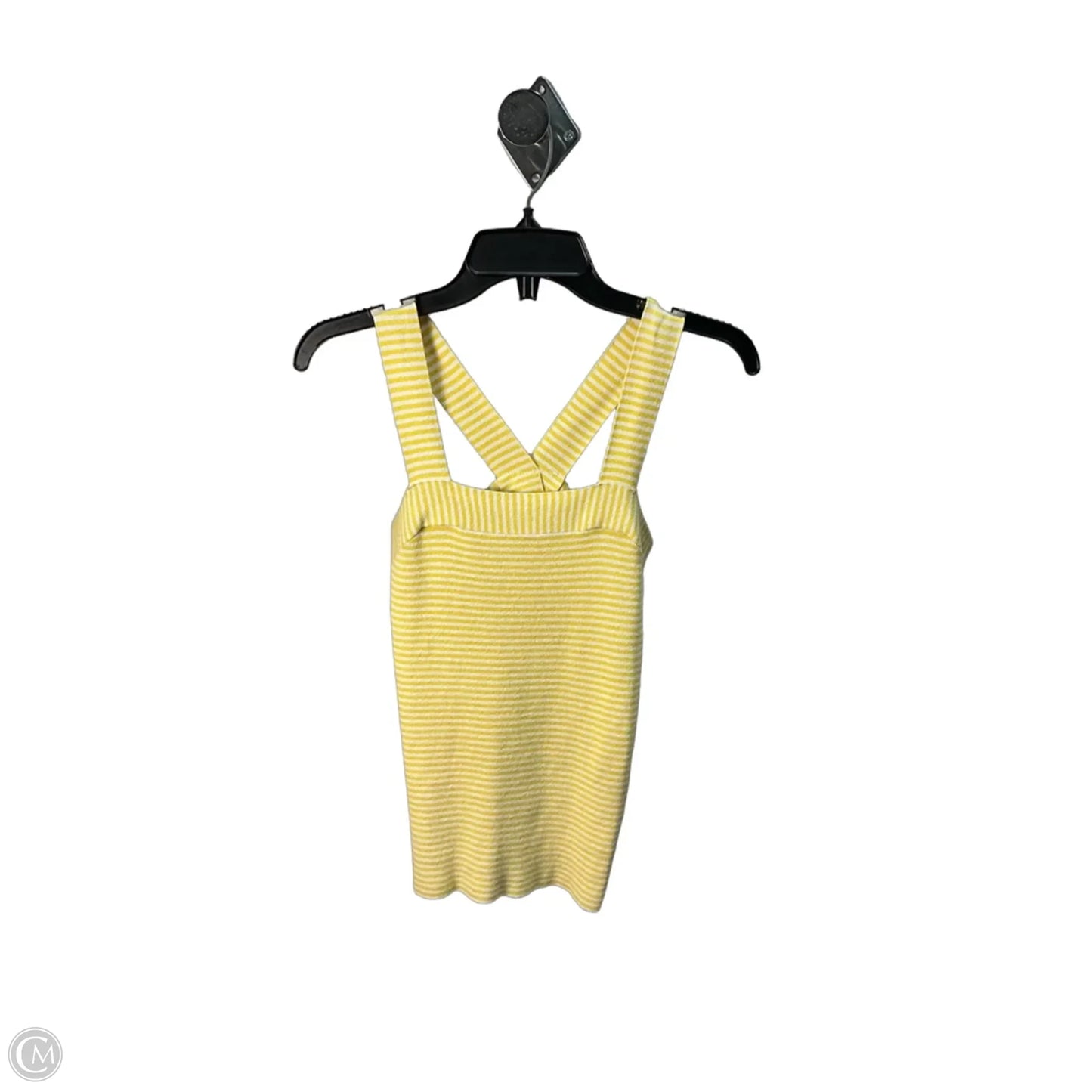 Top Sleeveless By Loft In Yellow, Size: Xs