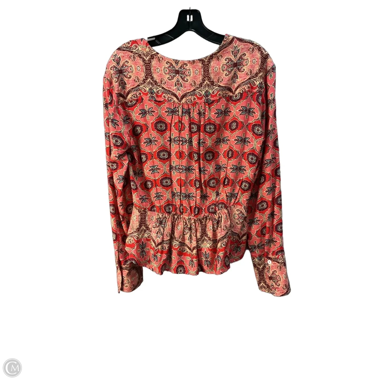 Top Long Sleeve By Free People In Red, Size: S
