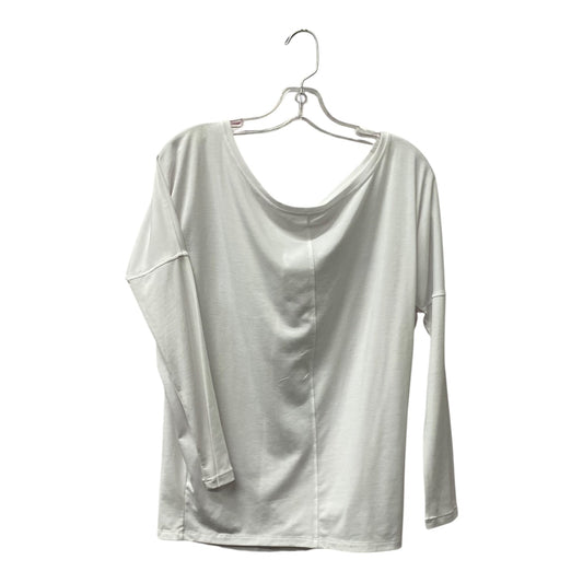 Athletic Top Ls Collar By Athleta In White, Size:Xs