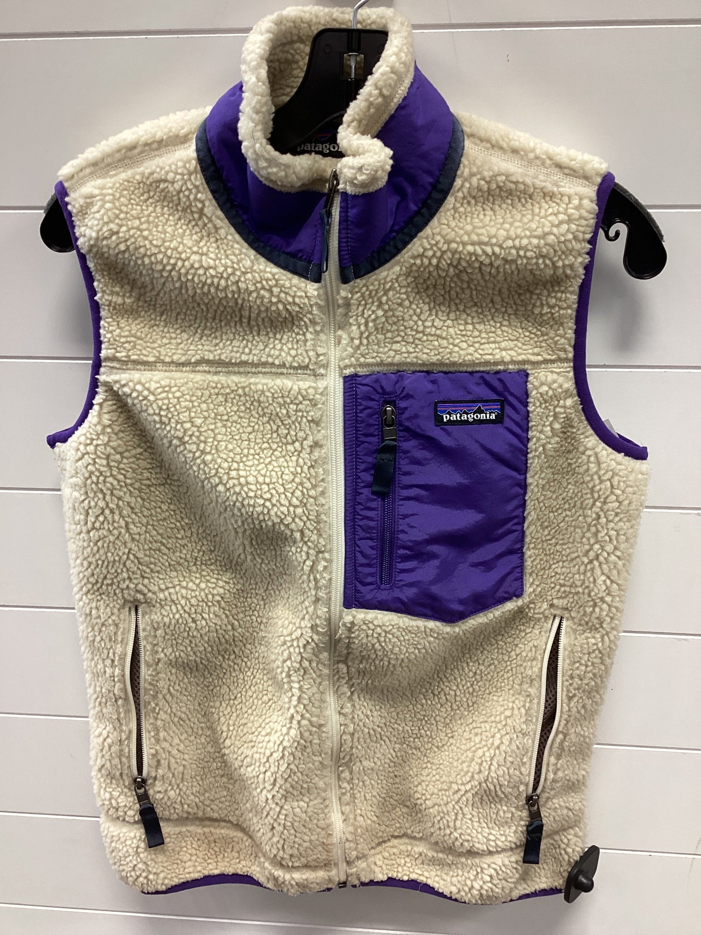 Vest Faux Fur & Sherpa By Patagonia In Cream, Size:S