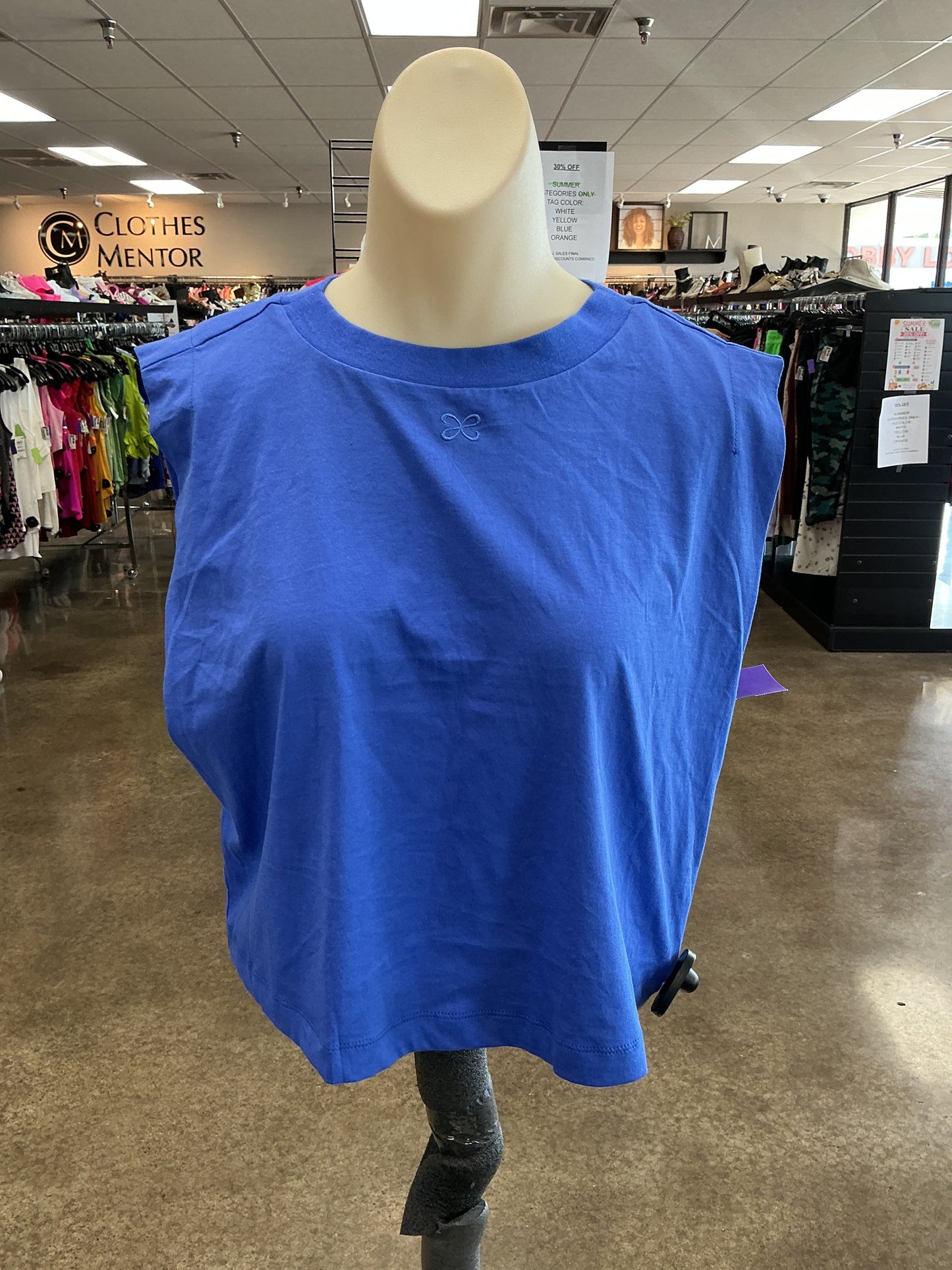 Top Sleeveless By Maeve In Blue, Size:Xs