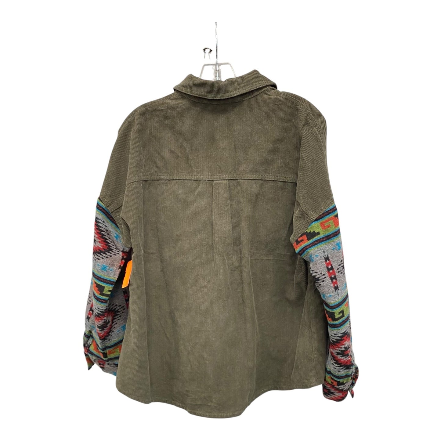 Jacket Shirt  In Green, Size:L