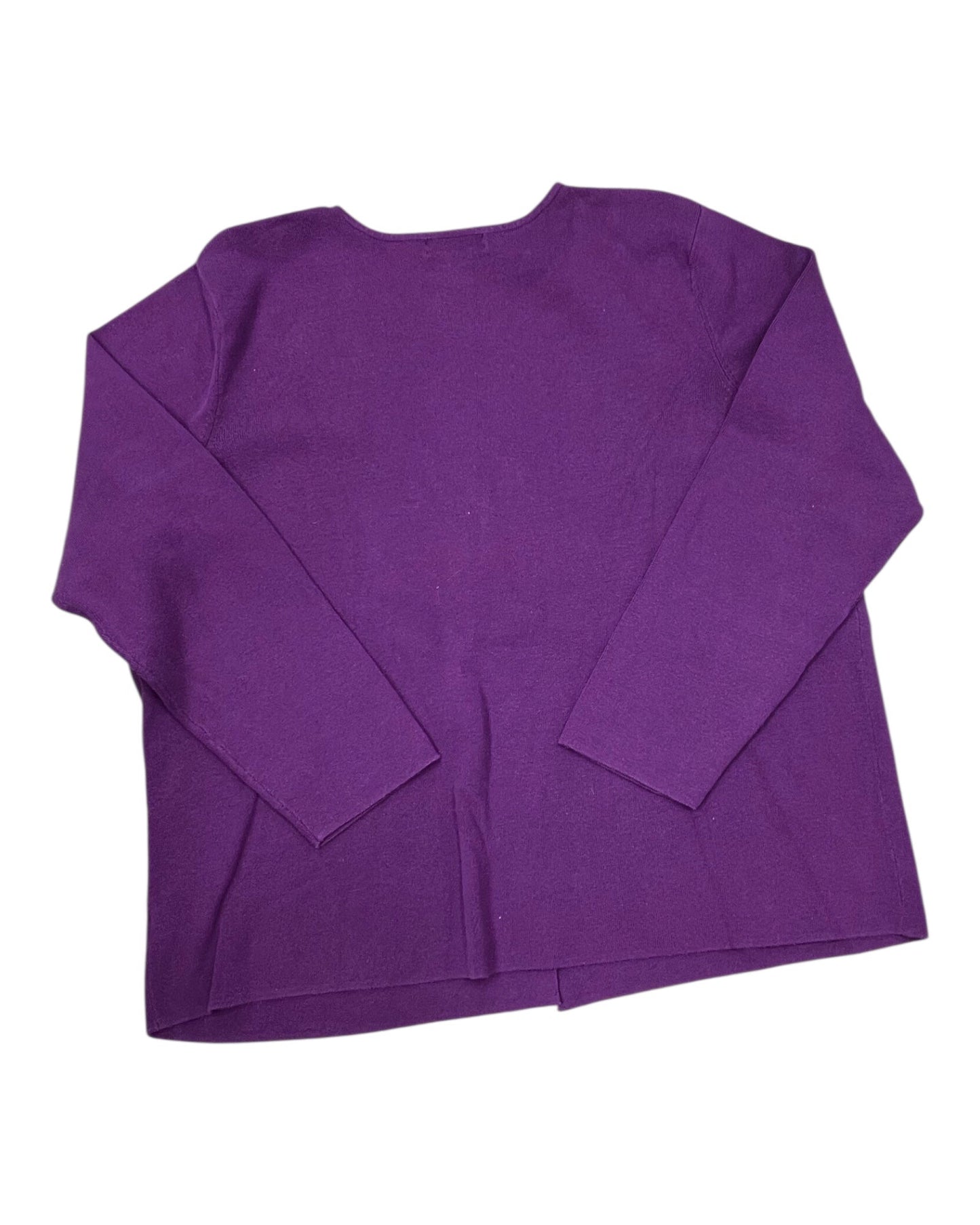 Cardigan By Designer Originals In Purple, Size:1X