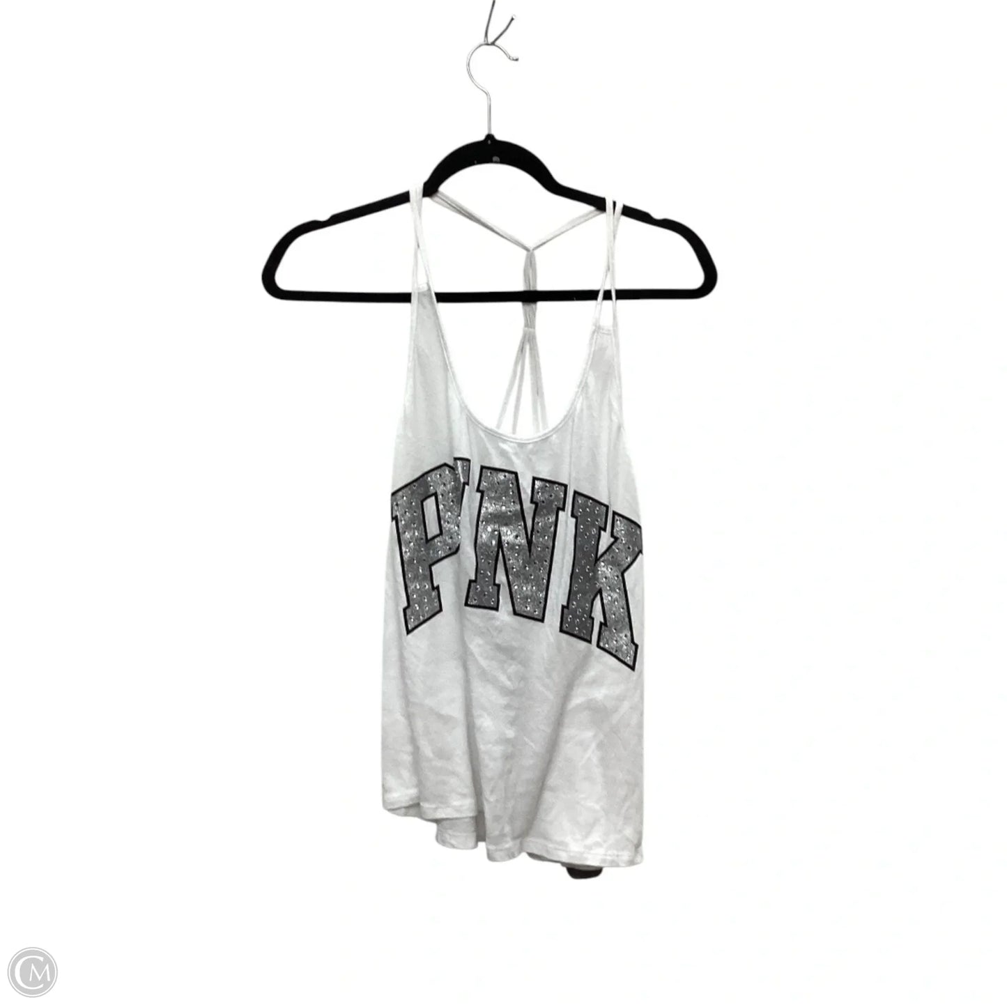 Top Sleeveless Basic By Pink In White, Size: L