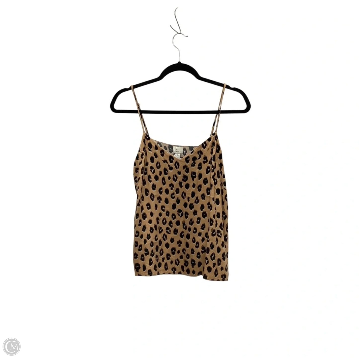 Top Sleeveless By A New Day In Brown, Size: M