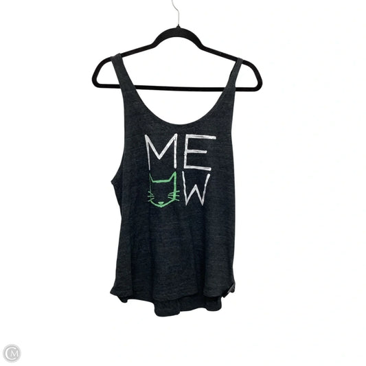 Top Sleeveless Basic By Clothes Mentor In Grey, Size: M